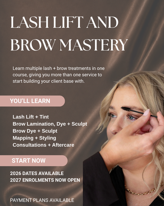 Lash Lift  & Brow Mastery course
